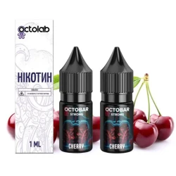 Набір Сольової рідини Octobar Strong Cherry (Вишня) 10 мл 50 мг