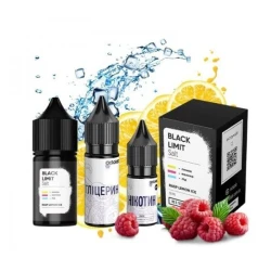 Набор Солевой жидкости Octolab Black Limit Lemon Raspberry Ice (Лимон Малина Лед) 30 Мл 50 Мг