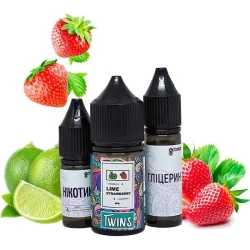 Набор Солевой Жидкости Twins Lime Strawberry (Лайм Клубника) 30 Мл 50 Мг