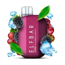 Одноразка Elf Bar Blackberry Grape Ice (Ежевика Виноград Лед) RI 3000