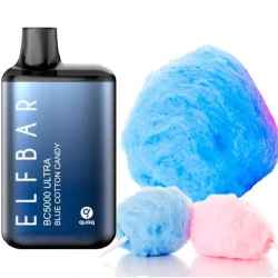 Одноразка Elf Bar Blue Cotton Candy (Синяя Сахарная Вата) BC5000 ULTRA