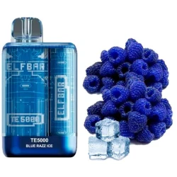 Одноразка Elf Bar Blue Razz Ice (Синяя Малина Лёд) TE5000