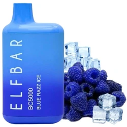 Одноразка Elf Bar Blue Razz Ice (Синяя Малина Лёд) BC5000