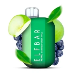 Одноразка Elf Bar Blueberry Green Apple (Черника Зеленое Яблоко) RI 3000