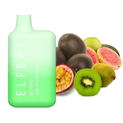 Одноразка Elf Bar Kiwi Passion Fruit Guava (Ківі Маракуя Гуава) BC4000
