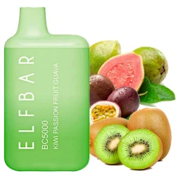 Одноразка Elf Bar Kiwi Passion Fruit Guava (Киви Маракуйя Гуава) BC5000