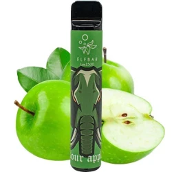 Одноразка Elf Bar Lux Sour Apple (Кисле Яблуко) 1500
