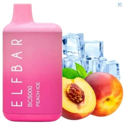 Одноразка Elf Bar Peach Ice (Персик Лёд) BC5000