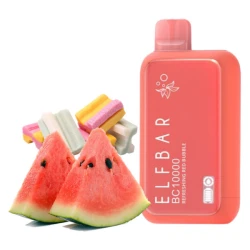 Одноразка Elf Bar Refreshing Red Bubble Watermelon Bubble Gum (Кавун Гумка) BC 10000