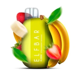 Одноразка Elf Bar Strawberry Banana (Клубника Банан) RI 3000