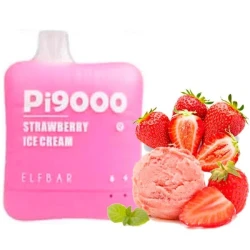 Одноразка Elf Bar Strawberry Ice Cream (Полуничне Морозиво) PI 9000