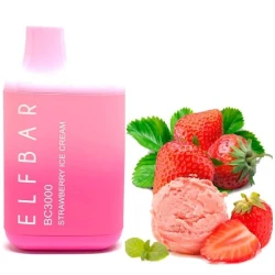 Одноразка Elf Bar Strawberry Ice Cream (Полуниця Морозиво) BC 3000