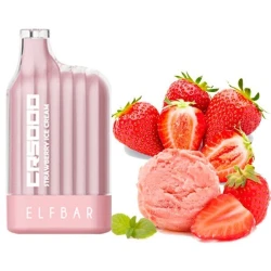 Одноразка Elf Bar Strawberry Ice Craem (Полуничне Морозиво) CR5000
