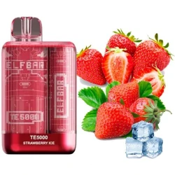Одноразка Elf Bar Strawberry Ice (Клубника Лед) TE5000