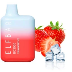 Одноразка Elf Bar Strawberry Ice (Полуниця Лід) ВС 3000
