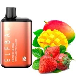 Одноразка Elf Bar Strawberry Mango (Клубника Манго) BC5000 ULTRA