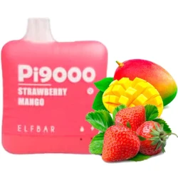 Одноразка Elf Bar Strawberry Mango (Клубника Манго) PI 9000
