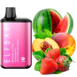 Одноразка Elf Bar Strawberry Watermelon Peach (Клубника Арбуз Персик) BC5000 ULTRA (Copy)