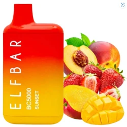 Одноразка Elf Bar Sunset (Персик Манго Клубника) BC5000