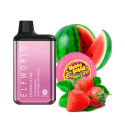 Одноразка Elf World Strawberry Watermelon Bubble Gum (Клубника Арбуз Сладкая жвачка) DC5000 ULTRA