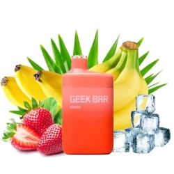 Одноразка Geek Bar Strawberry Banana Ice (Клубника Банан Лед) B5000