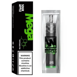 Одноразка Wotofo Mega Sour Apple (Кислое Яблоко) 1500