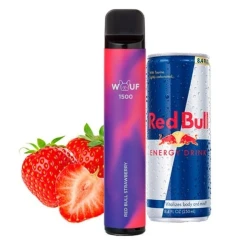 Одноразка Wouf Red Bull Strawberry (Энергетик Клубника) 1500