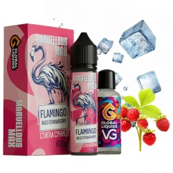 Органічна Рідина - Marvellous Max Flamingo Wild Strawberry (Стигла Суниця) 60 МЛ 3 МГ Набір