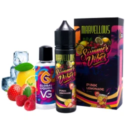 Набор Органической Жидкости Marvellous Summer Vibes - Pink Lemonade (Лимонад Клубника) 60 Мл 3 Мг