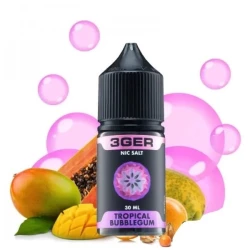 Сольова Рідина 3GER Salt - Tropical Bubblegum 30 МЛ 50 МГ (Тропічна Жуйка)