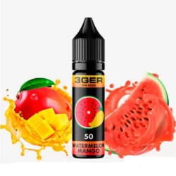Сольова Рідина 3GER Salt - Watermelon Mango 15 МЛ 50 МГ (Кавун Манго)