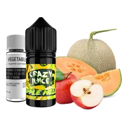 Солевая Жидкость Crazy Juice Apple Melon (Яблоко Дыня) 30 МЛ 50 МГ Набор