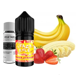 Солевая Жидкость Crazy Juice Banana Strawberry (Банан Клубника) 30 МЛ 50 МГ Набор