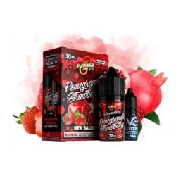 Сольова Рідина Flamingo Eliq Pomegranate Strawberry (Гранат Полуниця) 30Мл 50Мг Набір