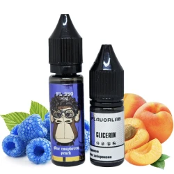 Сольова Рідина Flavorlab FL 350 Mini Blue Raspberry Peach ( Синя Малина Персик ) 15 МЛ 50 МГ Набір
