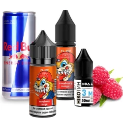 Солевая Жидкость Flavorlab FL 350 Raspberry Energy (Малина Енергетик) 30 МЛ 50 МГ Набор