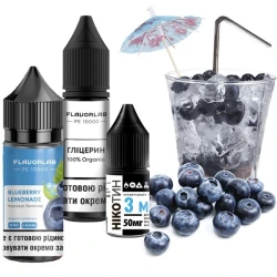 Солевая Жидкость Flavorlab PE 10000 Blueberry Lemonade (Черника Лимонад) 30Мл 50Мг Набор