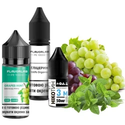 Солевая Жидкость Flavorlab PE 10000 Grapes Mint (Виноград Мята) 30Мл 50Мг Набор