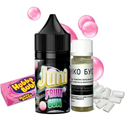 Сольова Рідина JUNI Fruit Gum Silver Ice (Фруктова Жуйка Лід) 30 МЛ 50 МГ Набір