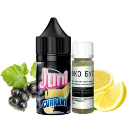Сольова Рідина JUNI Lemon Currant Silver Ice (Лимон Смородина Лід) 30 МЛ 50 МГ Набір