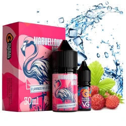 Сольова Рідина Marvellous Max Flamingo Wild Strawberry (Стигла Суниця) 30Мл 50Мг Набір