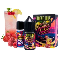 Сольова Рідина Marvellous Summer Vibes Pink Lemonade (Рожевий Лимонад) 30Мл 50Мг Набір