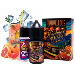 Сольова Рідина Marvellous Summer Vibes Red Orange Soda (Лимонад Сицилійський Апельсин) 30Мл 50Мг Набір