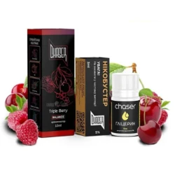 Набор Солевая Жидкость Chaser Black - Triple Berry (Тройная Ягода) 30 МЛ 50 МГ