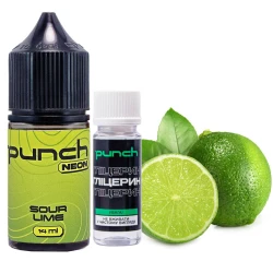 Набор Солевая Жидкость Punch Neon - Sour Lime (Кислый Лайм) 30 МЛ 50 МГ