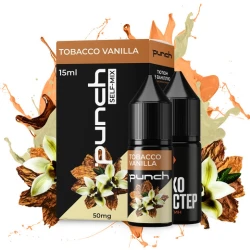 Набор Солевая Жидкость Punch - Tobacco Vanilla (Табак Ваниль) 15 МЛ 50 МГ