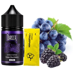 Набор Солевая Жидкость Chaser Black - Grape Blackberry (Виноград Ежевика) 30 МЛ 50 МГ