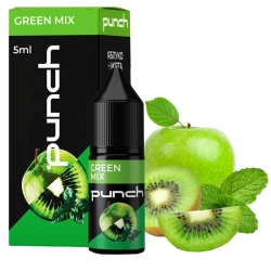 Набор Солевая Жидкость Punch - Green Mix (Яблоко Киви Мята) 10 МЛ 50 МГ
