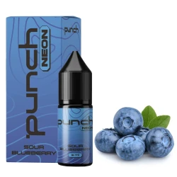 Набор Солевая Жидкость Punch Neon - Sour Blueberry (Кислая Черника) 10 МЛ 50 МГ