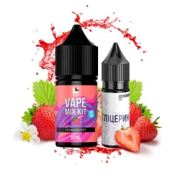Набір сольової рідини Vape Mix Kit 2 Strawberry (Полуниця) 30 мл 50 мг